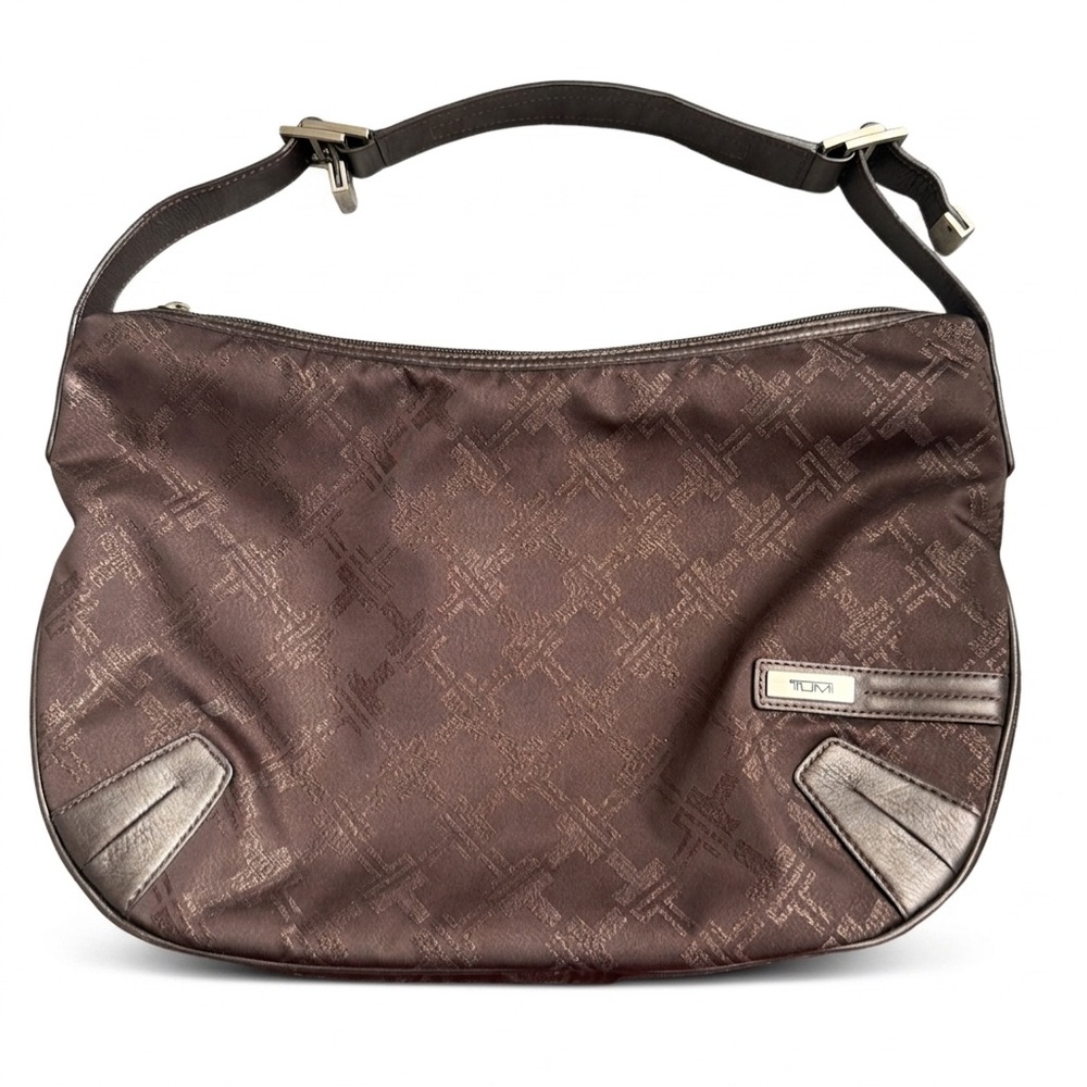 Tumi Chocolate Brown Signature Hobo Shoulder Bag